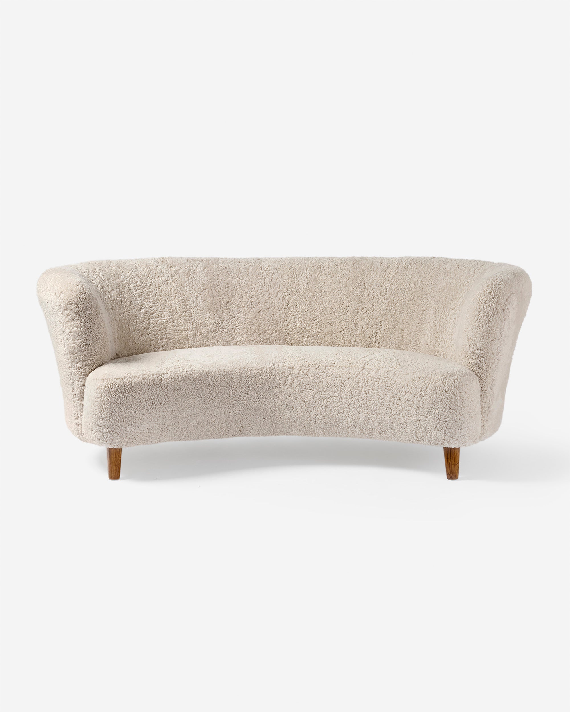 Curved Sheepskin Sofa