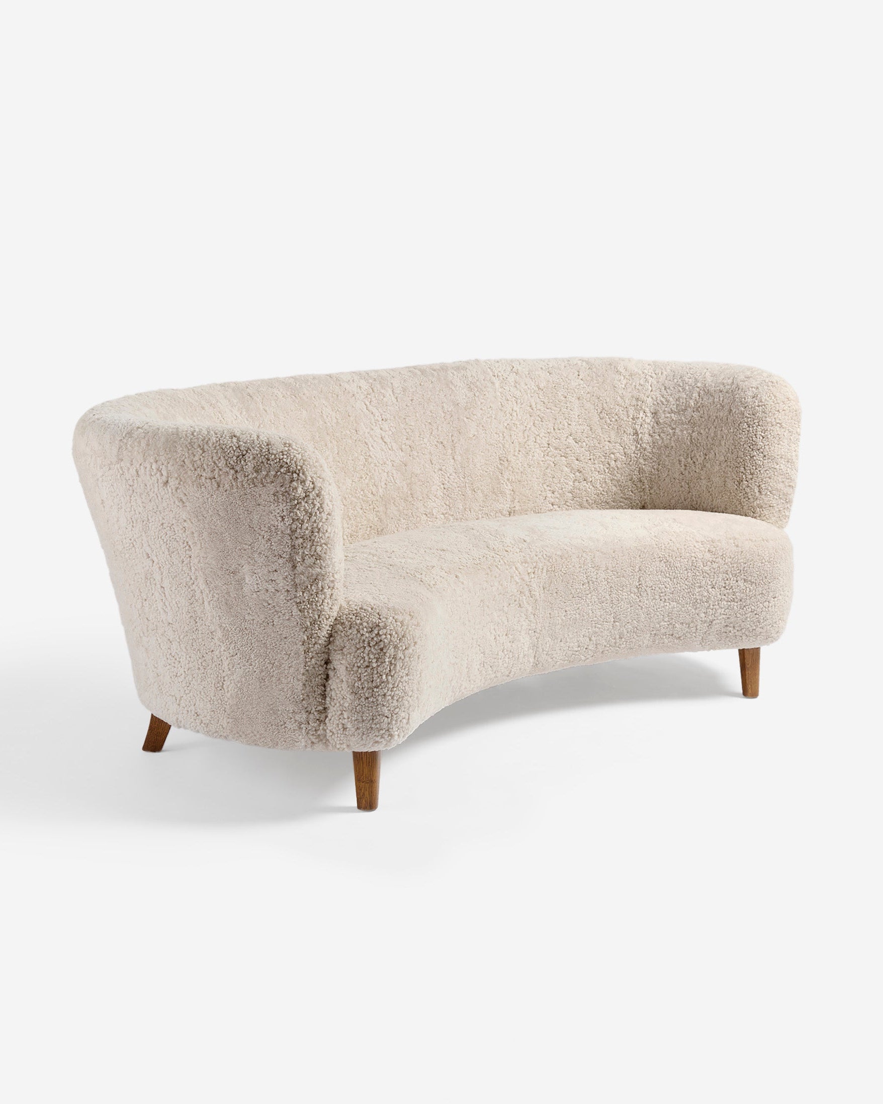 Curved Sheepskin Sofa