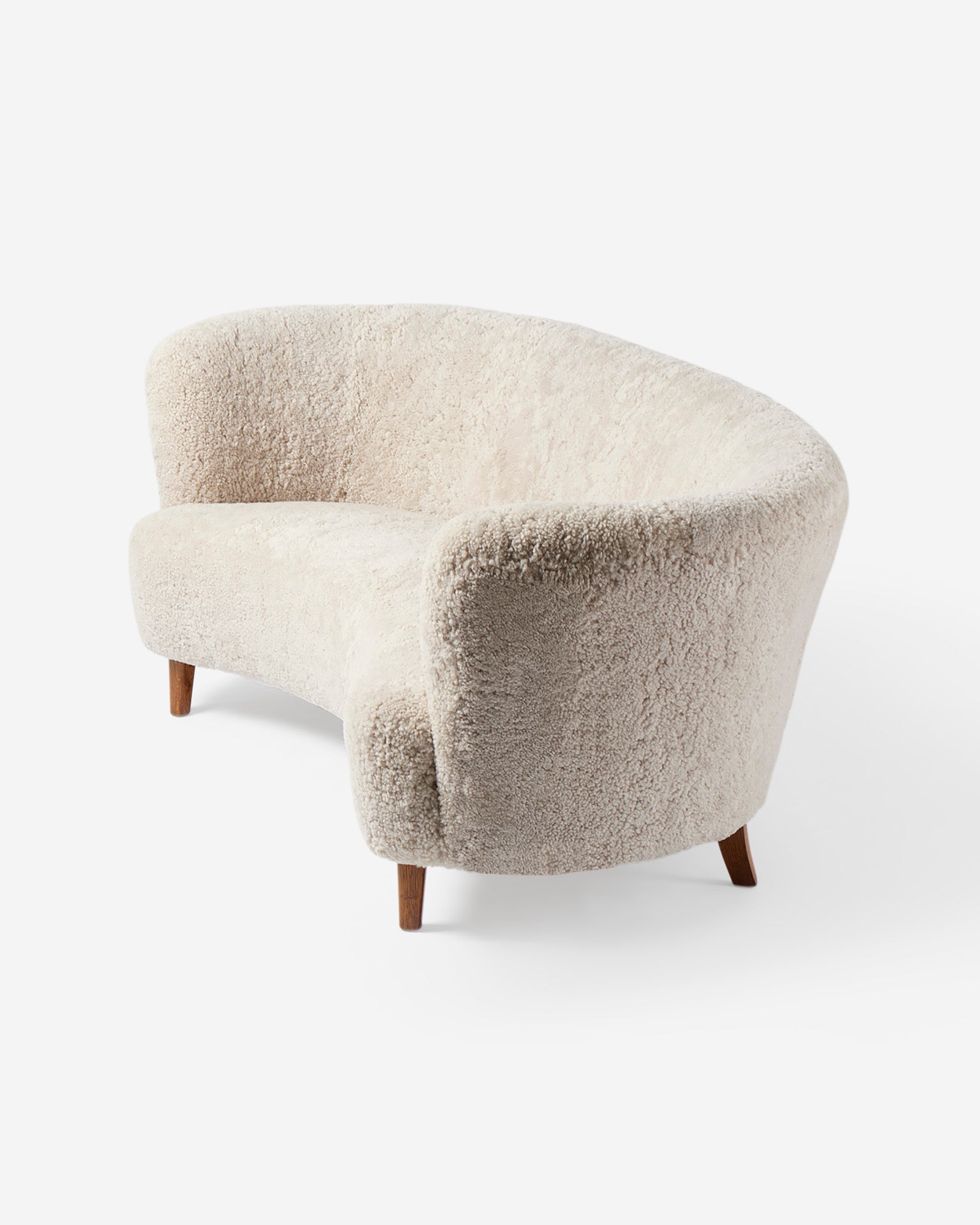 Curved Sheepskin Sofa