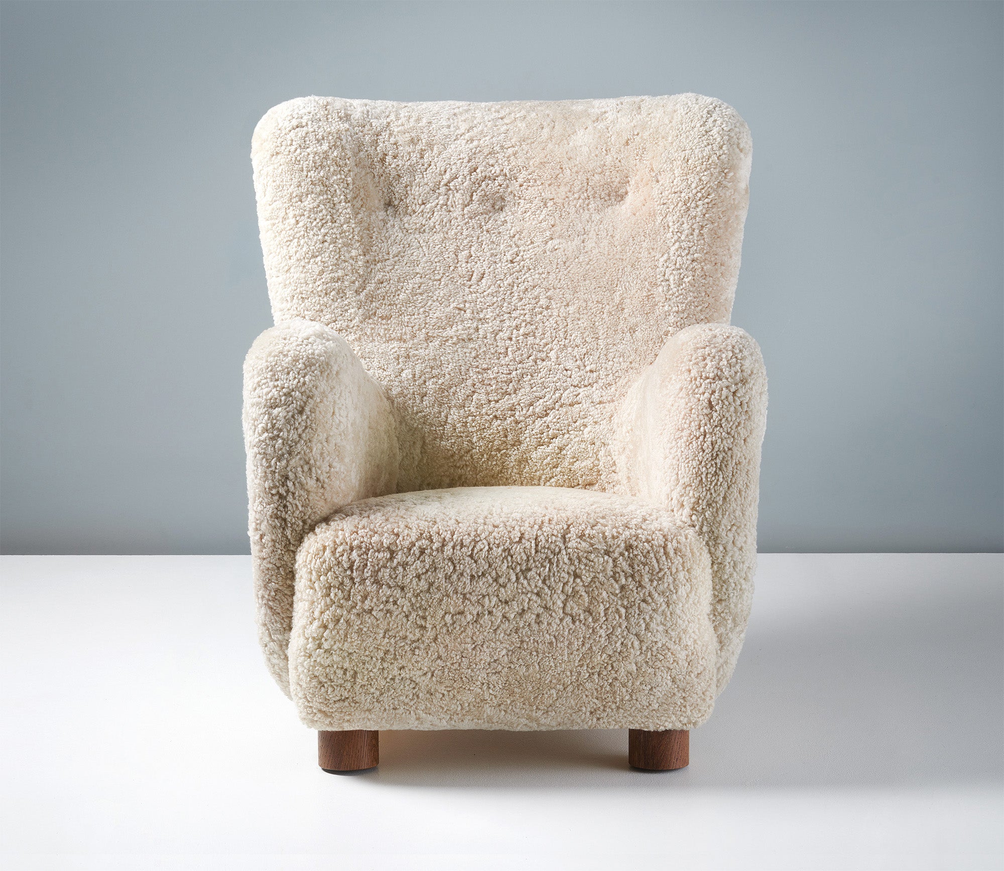 Tall Sheepskin Lounge Chair