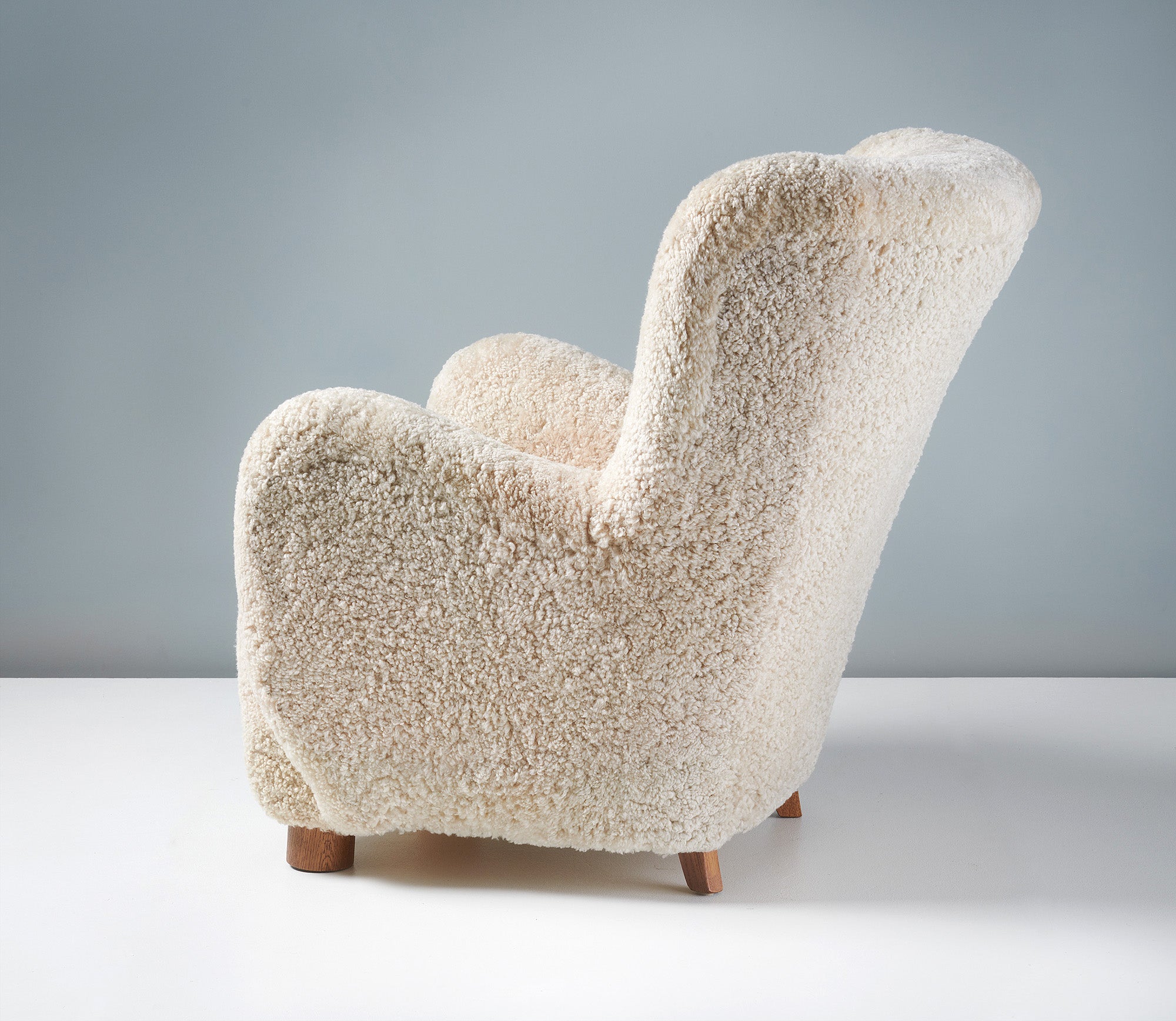 Tall Sheepskin Lounge Chair