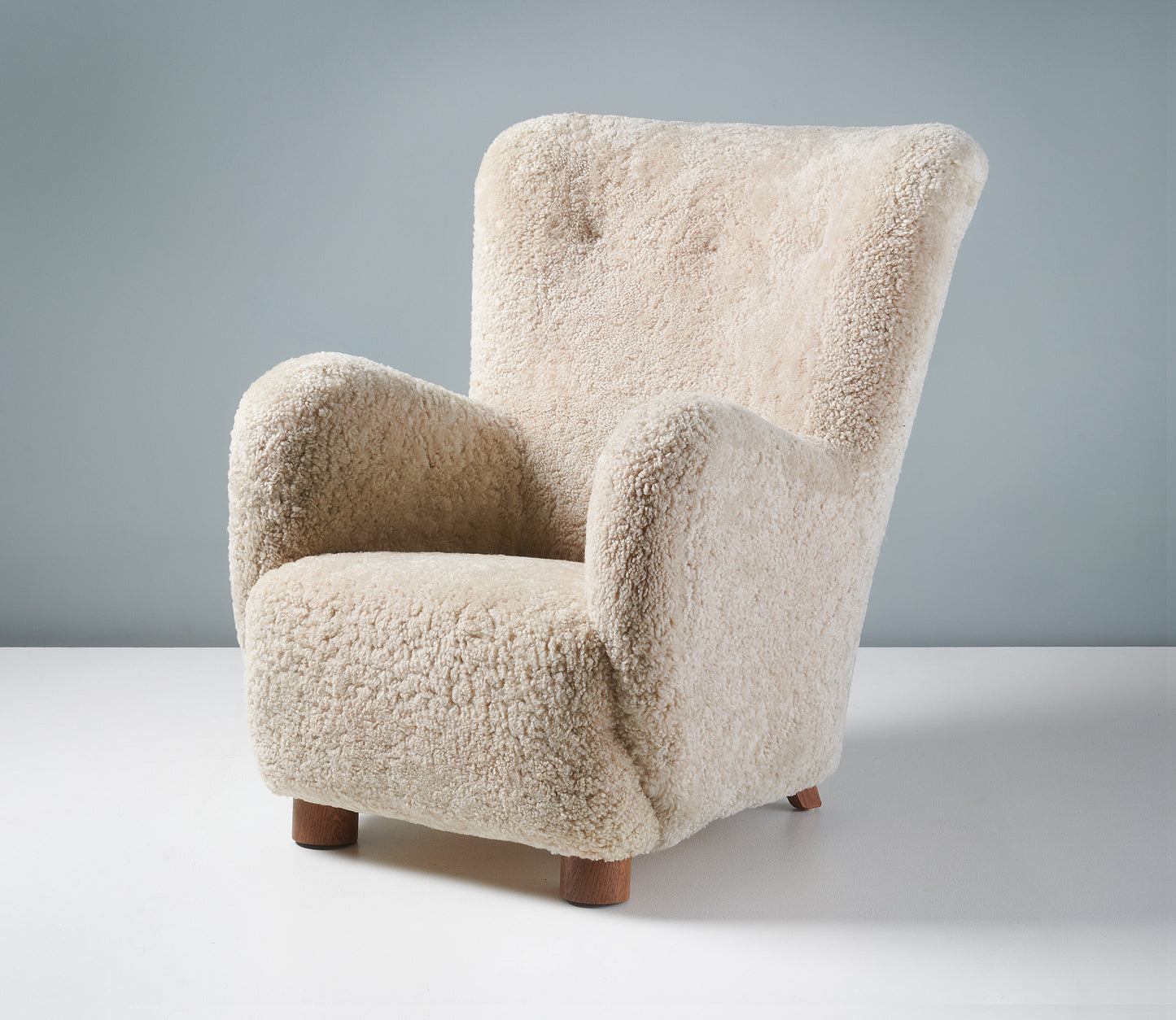 Tall Sheepskin Lounge Chair