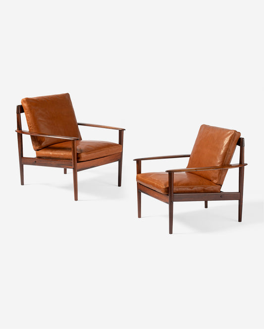 Pair of PJ-56 Lounge Chairs, 1956
